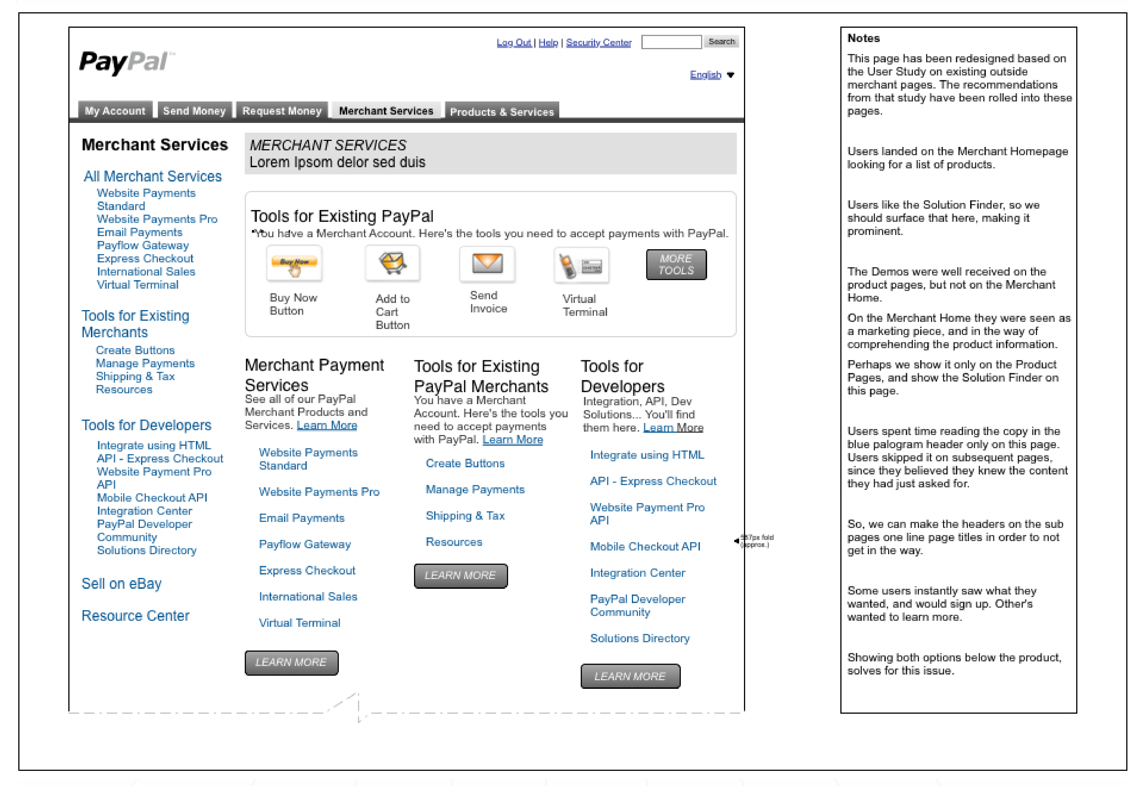 PayPal Merchant Services